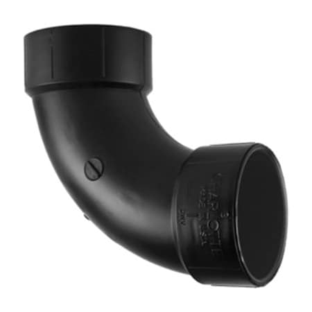 Charlotte Pipe And Foundry 112L Sweep 90DEG Ell ABS 00304 0600HA